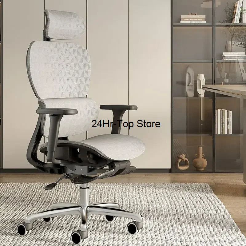 Ergonomic Office Chairs with Footrest Computer Gaming Chair Swivel Rolling Chair Comfortable Armchair Mesh Desk Chair Furnitures