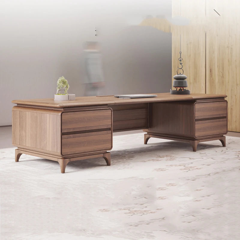 Work Setup Executive Desk L Shape Wooden Balcony Supplies Makeup Study Desk Office Gamer Mesa De Estudio Sofaset Furniture