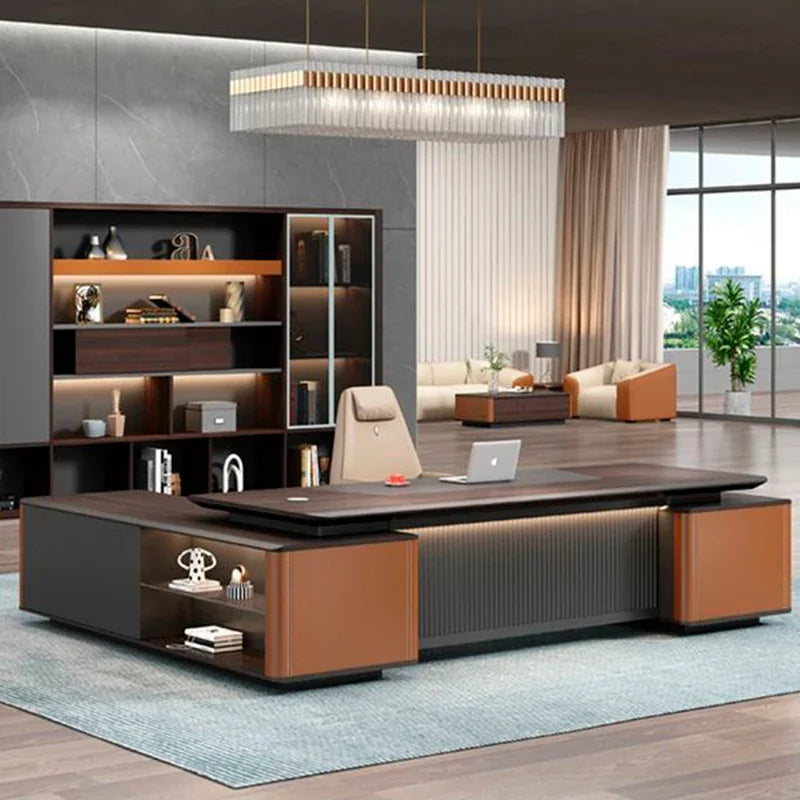 Executive Conference Drawers Desk Corner Filing Work Study Office Desk Standing Storage Mesa De Escritorio Desk Accessories