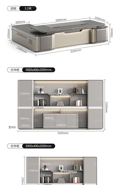 Professional Office Furniture Corner Desk Setup Accessories Minimalist Student Executive Standing Tavolino Room Workstation Home