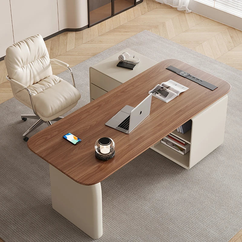 Executive Meeting Work Table Study Desktop Modern Gaming Vanity Desk Computer Reception Schreibtisch Media Console Furniture