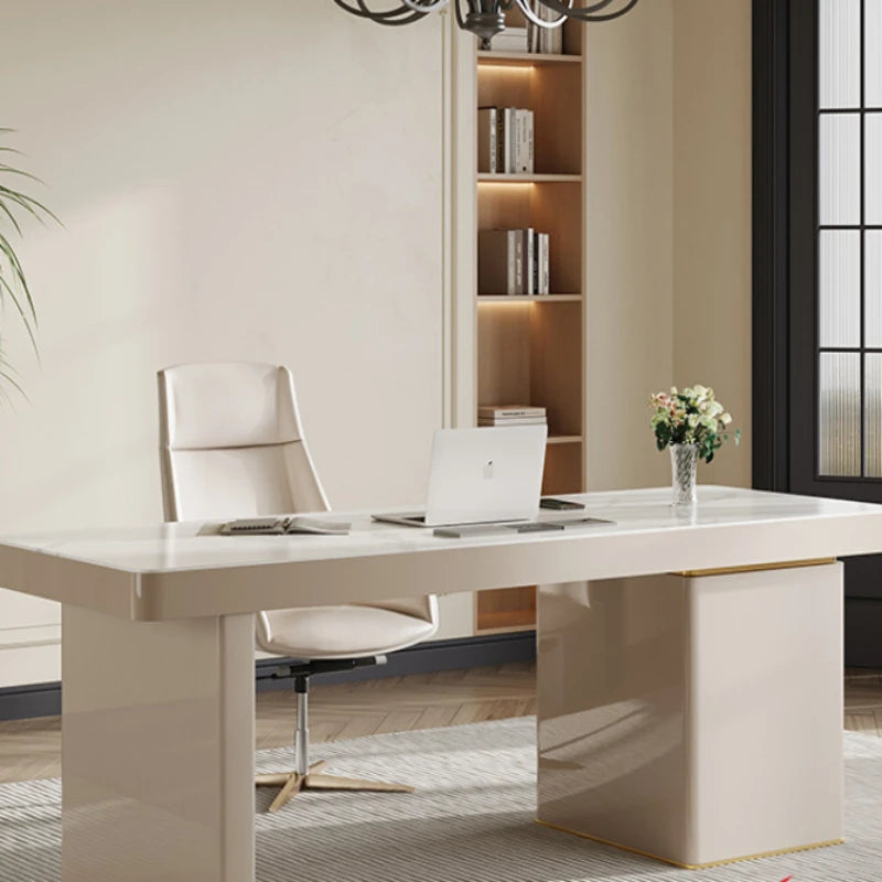 Executive Computer Office Desks Reception Wood Modern Writing Office Desks Luxury Meeting Tafel Oficina Office Furniture WN50OD