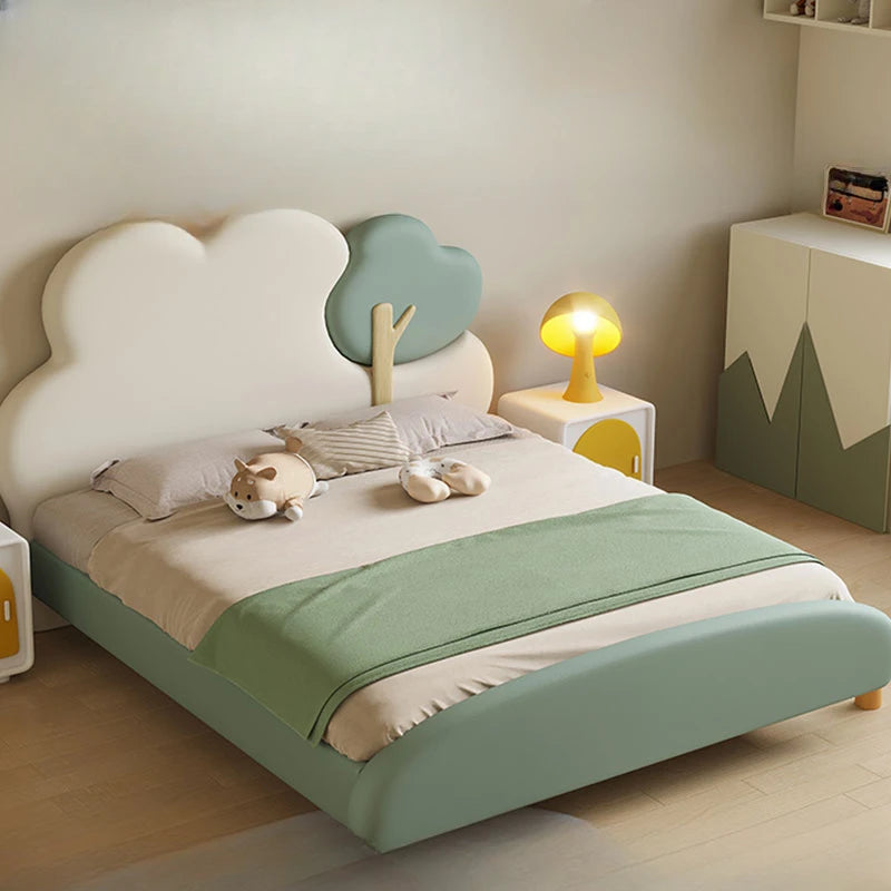 Unique King Size Luxury Double Bed Wooden Nordic Kids Children Double Bed Princess Modern Letto Matrimoniale Bedroom Furniture