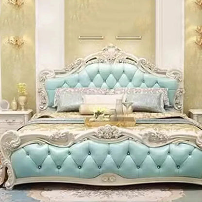 Luxury Queen Double Bed Nordic Wood High End Twin Frame Double Bed Girl Sleeping Letti Matrimoniali Furniture For Bedroom