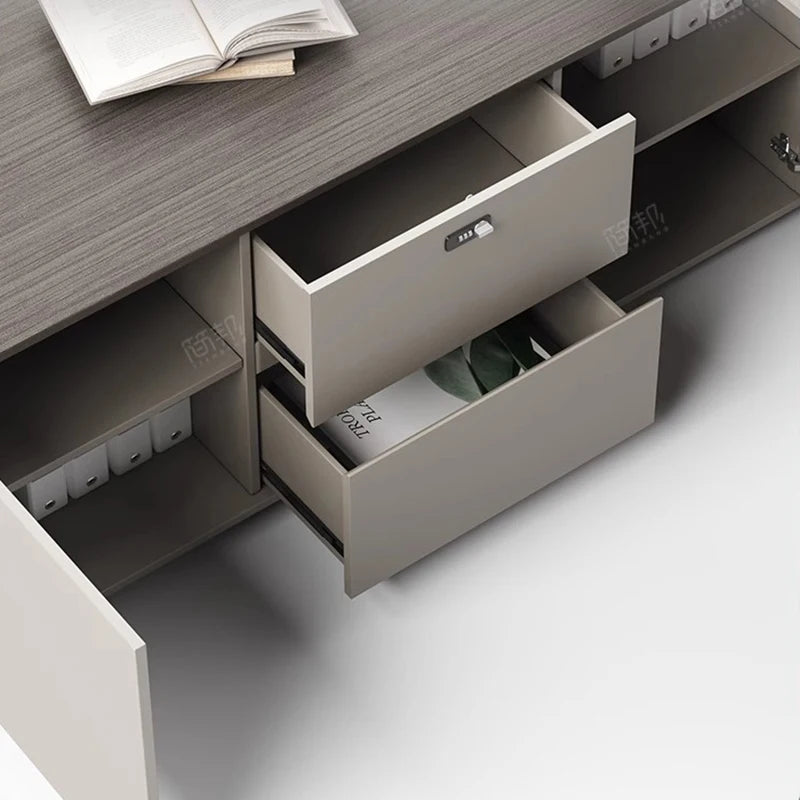 Luxury Modern Boss Table Storage Nordic Standing Office Desk Storage Italian Executive Scrivanie Per Computer Office Furniture