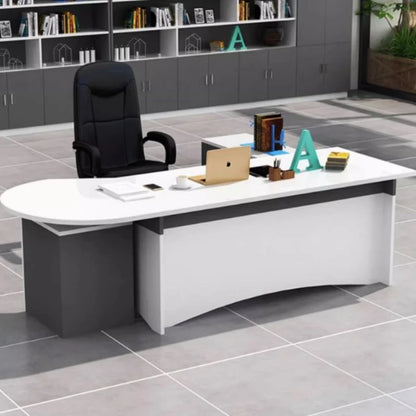 Modern Wide Office Desks Organizer Storage Executive Study Computer Desks White Drawers Escritorio Oficina Office Furniture