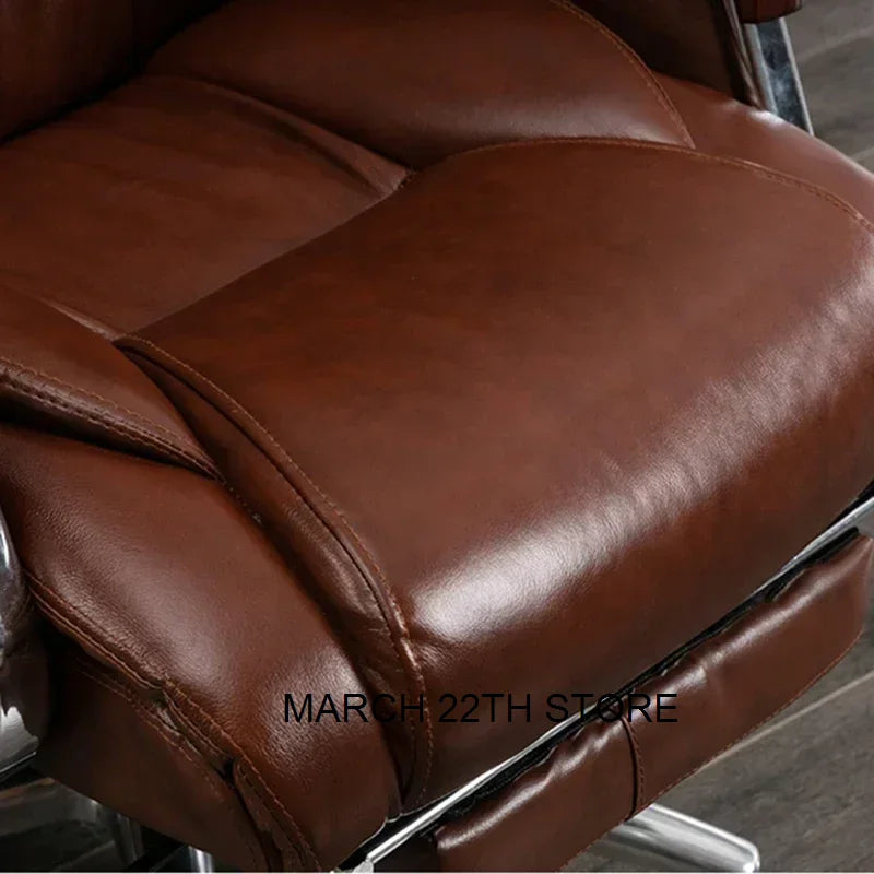 Executive Leather Chair Armchairs Editor Choises Fashion Aluminium Office Chair Working Relax Silla Escritorio Office Furniture