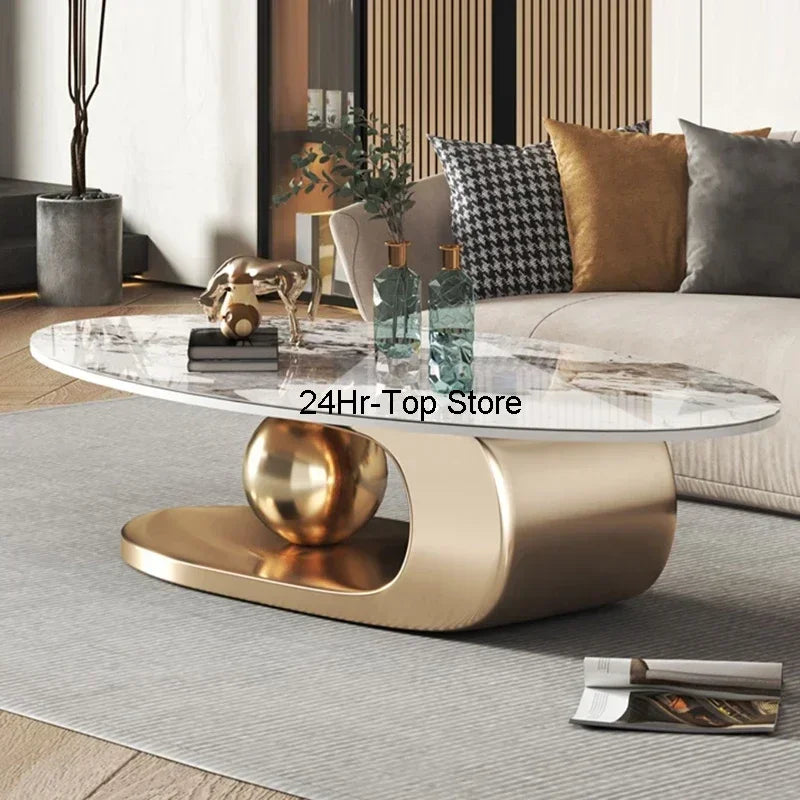 Nordic Living Room Coffee Tables Modern Design Decor Oval Coffee Tables Minimalist Mesa De Centro De Sala Home Furniture