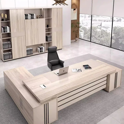 Long Supplies Office Desk Luxury Storage Organizers Reception Computer Desks Drawers Executive Mesa De Escritorio Furnitures