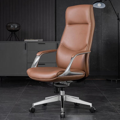 Professional Comfortable Office Chair Leather Sedentary Recliner Swivel Computer Roller Office Chair Sillas Office Furniture