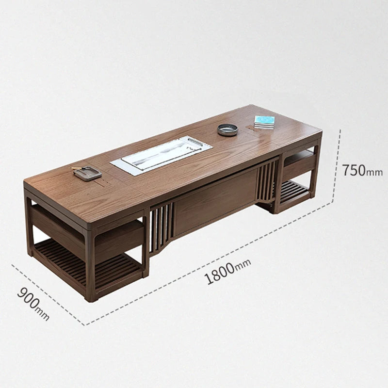 President Boss Desk Table Solid Wood Minimalist Modern Executive Desk Table Reception Home Bureau De Chambre Meuble Furniture