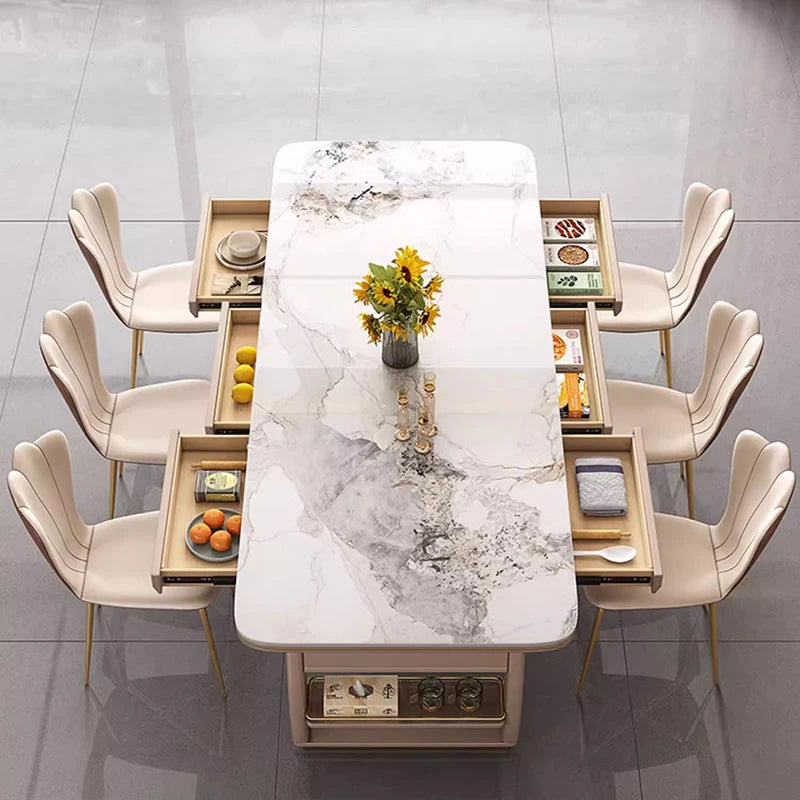 Dressing Salon Dining Table Set Luxury Restaurant Side Vanity Dining Room Sets Makeup Bistro Sillas Para Comedor Hotel Furniture