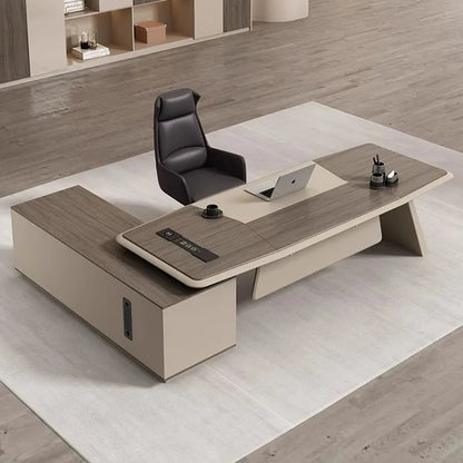 L Shaped Organizers Office Desk Standing Reception Executive Supplies Computer Desks Writing Living Room Escritorio Furniture