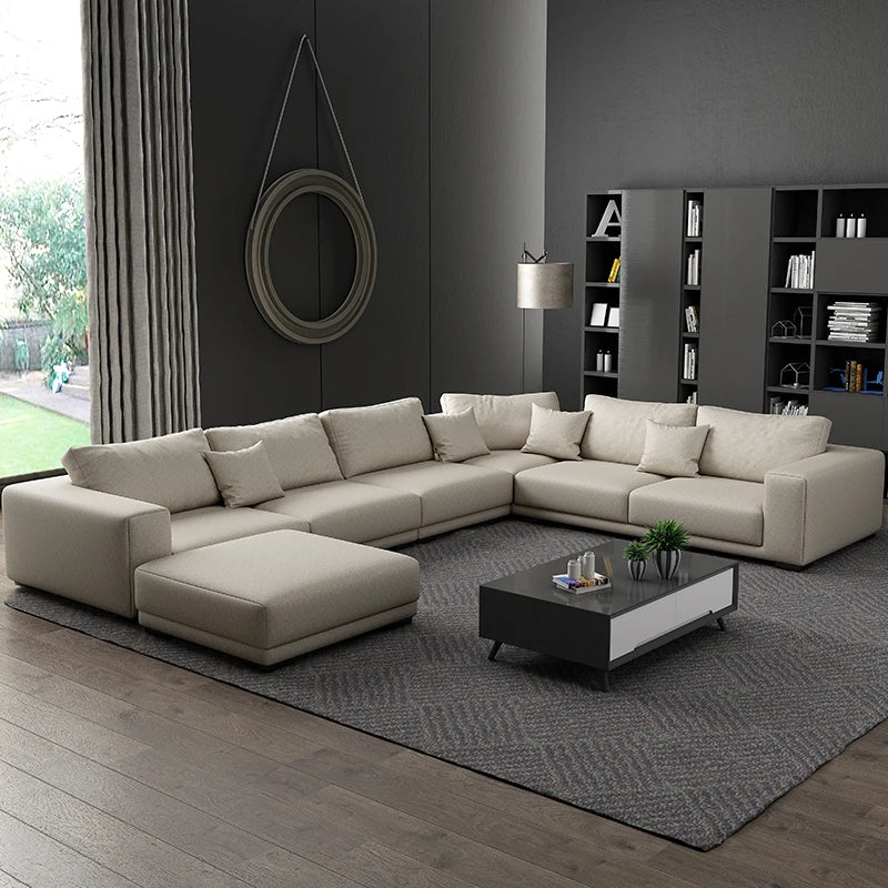 Modern Living Room Sofa Royal Sofa Set Luxury Sectional Technology Fabric Luxury Sleeper Divano Angolare Garden Furniture Sets