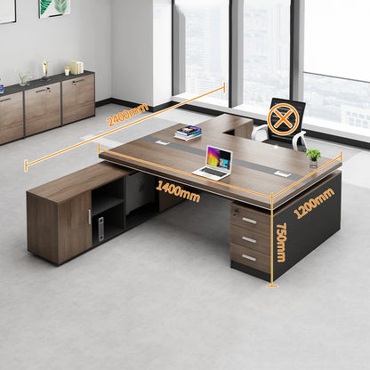 Luxury Executive Office Desks WorkStorage Home Computer Pullout Under Office Table White Tavolo Scrivania Ufficio Furniture