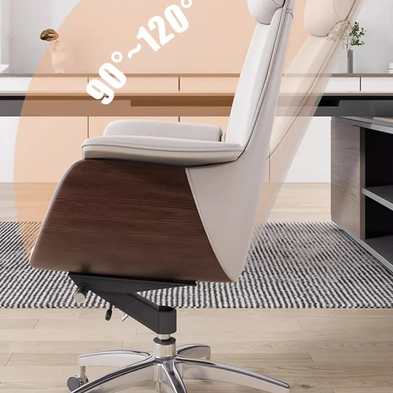 Luxury Recliner Office Chair Salon Study Foot Pedal Minimalist Executive Wheels Office Chair Floor Cadeira Gamer Furniture