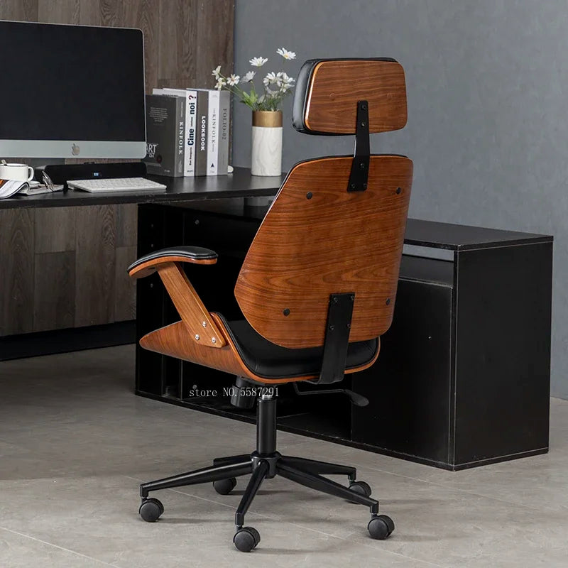 Game chair, modern home furniture elevator, sliding backrest chair, leather luxury and comfort, computer boss Silla office