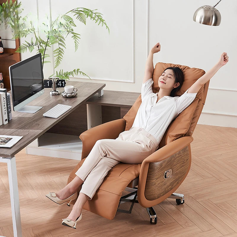 Office Chair Footrest Swivel Design Relaxation Armchair Chaise Relaxing Advanced Recliner Furniture Muebles Home Computer Chairs