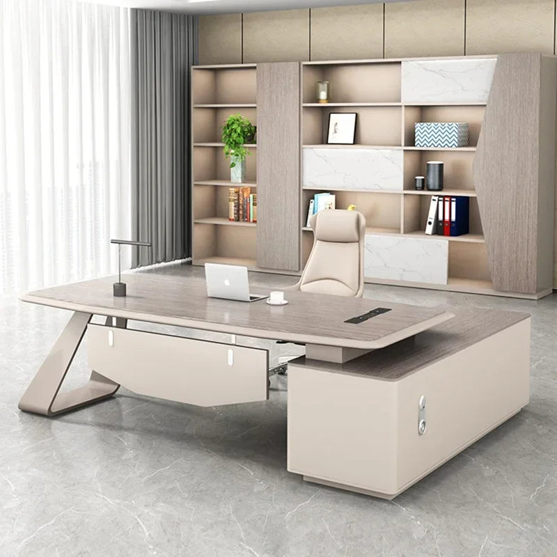 Executive Computer Shaped Drafting Height Adjustable Ordenador Escritorio Furniture