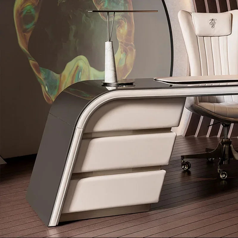 Executive Luxury Office Desk Studio Drawers Reception Art Conference Office Desk Standing Mesa Escritorio Modern Furniture