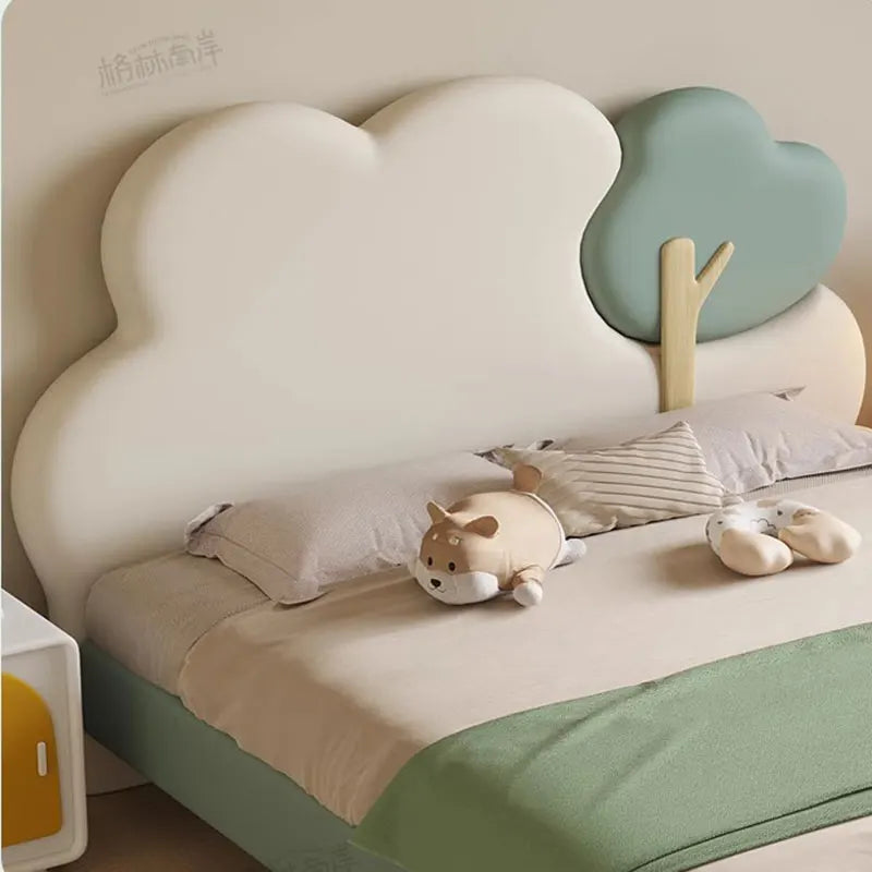 Unique King Size Luxury Double Bed Wooden Nordic Kids Children Double Bed Princess Modern Letto Matrimoniale Bedroom Furniture