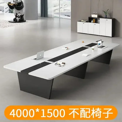 Conference table, long table, simple modern training table for 10 people, negotiation table, conference room,