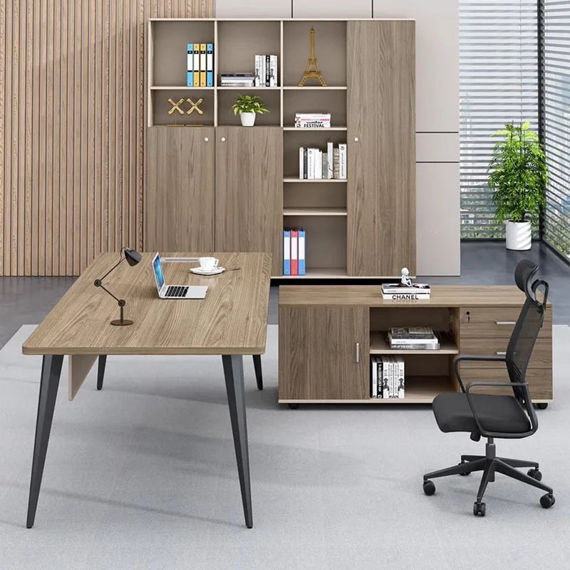 Standing Organization Office Desks Writing Monitor Wood Gaming Executive Office Table Modern Tavolo Da Lavoro Luxury Furnitures