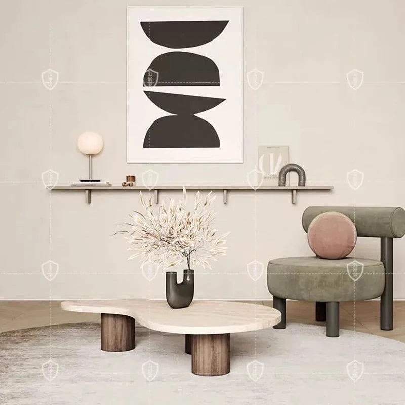 Luxury Round Coffee Table Living Room Mobile Tea Table Modern Design Console Table Basse Moderne Pour Salon Nordic Furniture