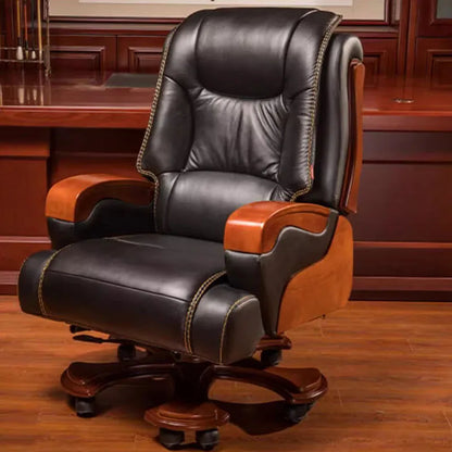 Executive Ergonomic Office Chair Leather Massage Full Body Nordic Office Chair Throne Relaxing Silla Oficina Salon Furniture