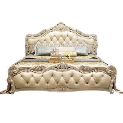 Luxury Queen Double Bed Nordic Wood High End Twin Frame Double Bed Girl Sleeping Letti Matrimoniali Furniture For Bedroom