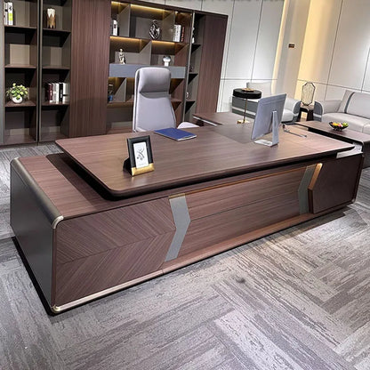 Executive Drawers Office Desks Storage Reception Computer Corner Workstation Meeting Modern Scrivania Con Cassetti Furniture