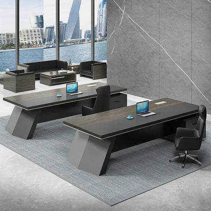 Modern Executive Office Desks Console Shelf Meeting Corner Conference Study Organizer Drawers Escritorios De Oficina Furniture