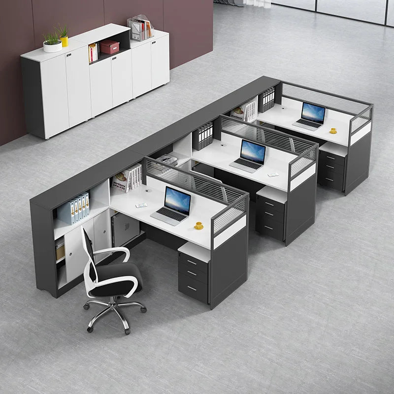 1 to 8 Person Office partition desk Staff table Cubicle workstation desk set commercial office furniture executive office table