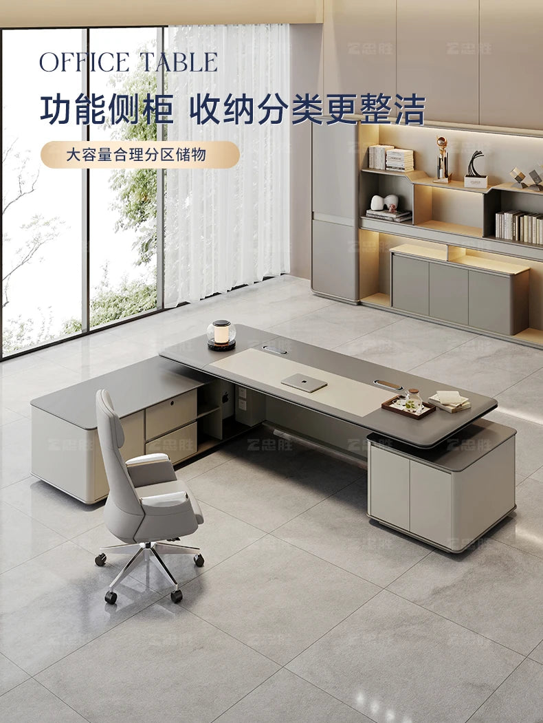 Professional Office Furniture Corner Desk Setup Accessories Minimalist Student Executive Standing Tavolino Room Workstation Home