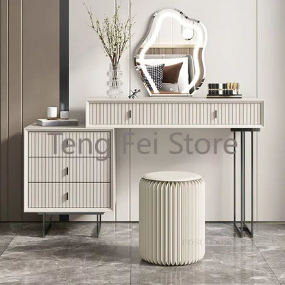 Modern Minimalist Solid Wood Dressers Designer Leisure Luxury Bedroom Storage Cabinet Table De Toilette Bedroom Furniture WK