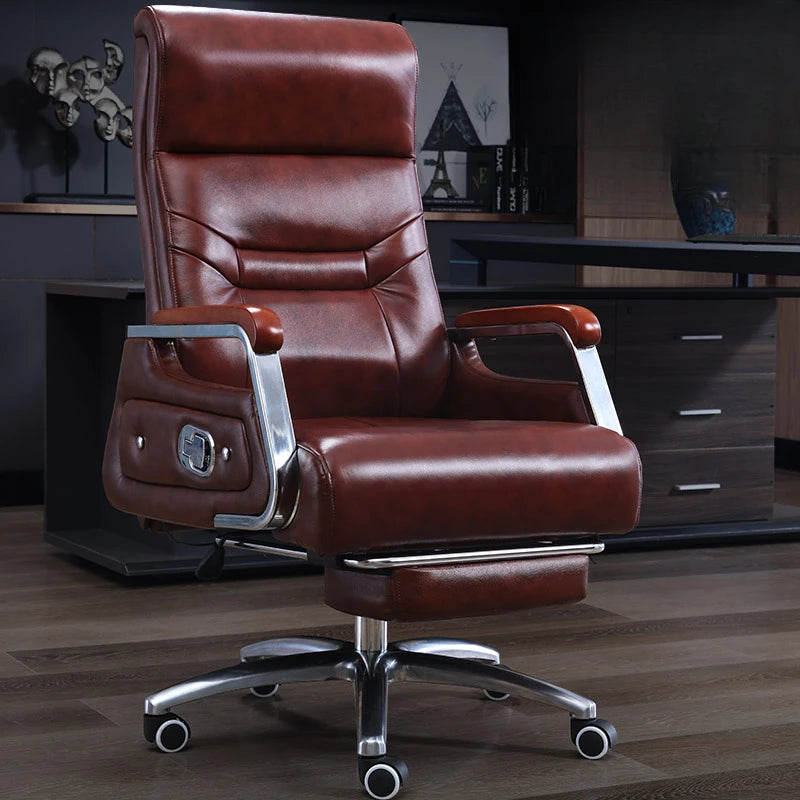 Rotating Executive Office Chair Leather Massager Ergonomic Computer Office Chair Nordic Modern Cadeiras De Escritorio Furniture