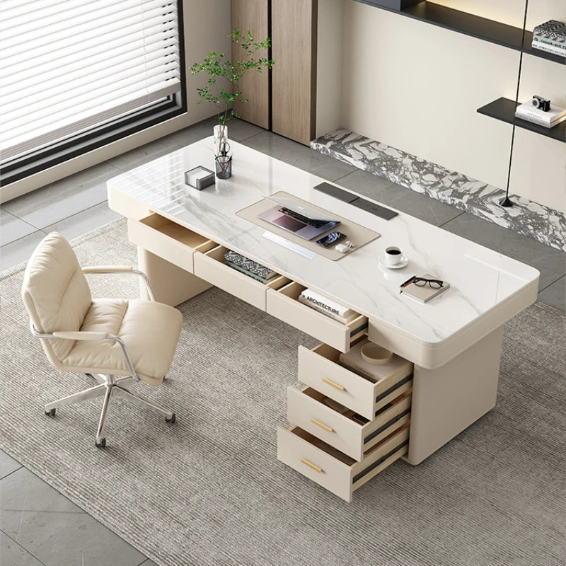 Luxury Computer Office Desks Executive Desktop Modern Meeting Office Desks Conference Wood Masa Tafel Office Furniture WN50OD