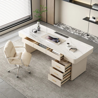 Luxury Computer Office Desks Executive Desktop Modern Meeting Office Desks Conference Wood Masa Tafel Office Furniture WN50OD