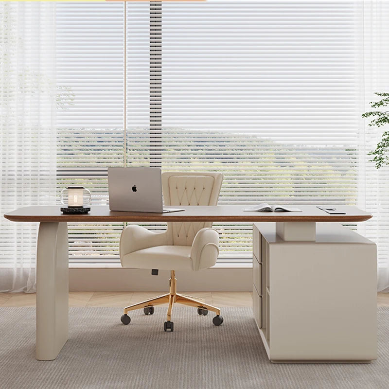 Executive Meeting Work Table Study Desktop Modern Gaming Vanity Desk Computer Reception Schreibtisch Media Console Furniture