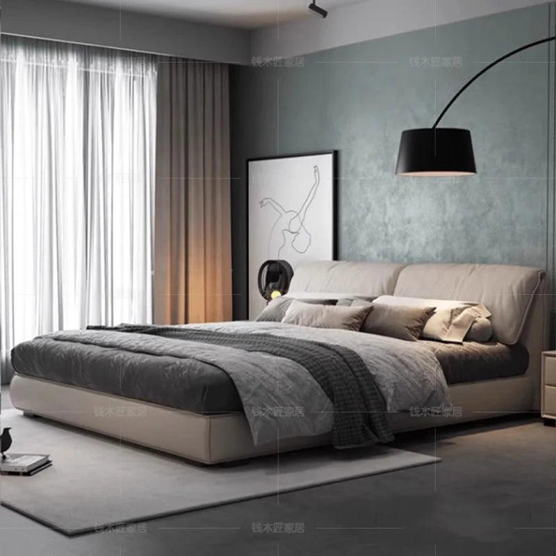 European Bedroom Double Bed Free Shipping King Size Bed Modern Luxury Camas De Matrimonio Dormitorio Bedroom Decoration