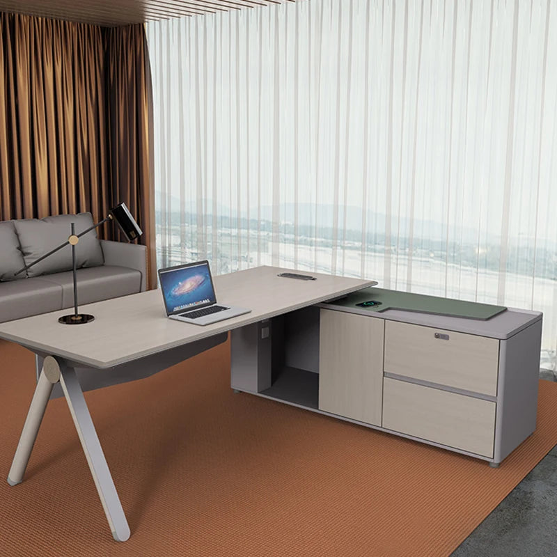 Executive Computer Corner Desk Study Small Work Modern Reception Desks Kawaii Student Bureau Meuble Media Console Furniture