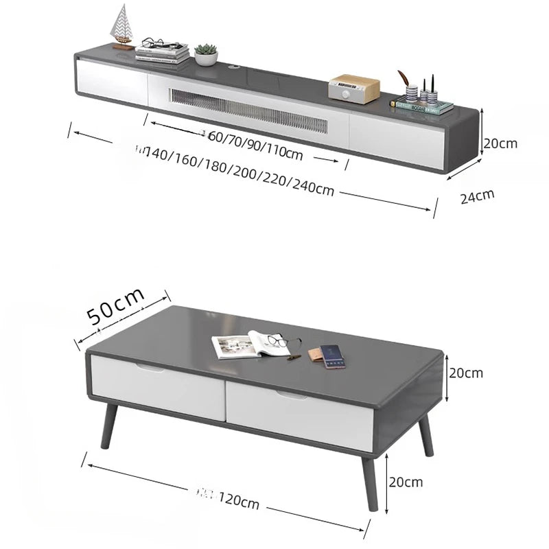 Black Simple Wood Tv Stand Standing Floating European Cabinet Tv Table Bedroom Design Mobile Tv Soggiorno Furniture Living Room