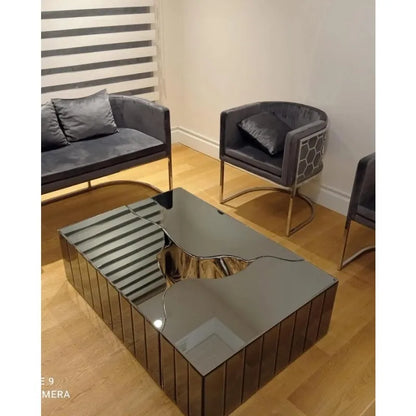 Latest design living room furniture luxury 3 pcs  mirrored coffee table tea table end side table