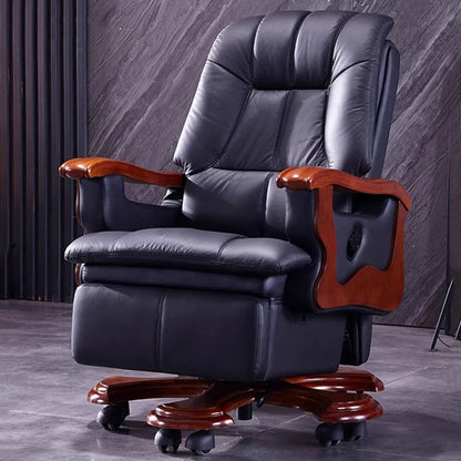 Leather Emperor Camp Office Chair Dinning Designer Camping Bedroom Cushion Office Chair Footrest Silla Oficina Salon Furniture