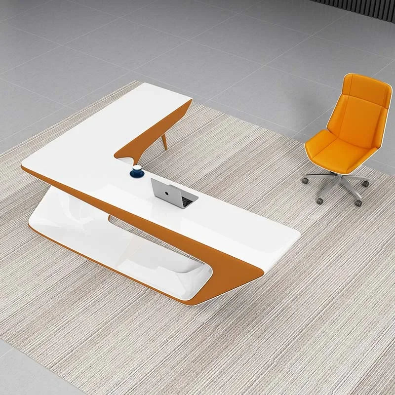 New 2024 Boss L Shape Luxury Office Furniture Manager High Tech Modern Executive Ceo Office Desk