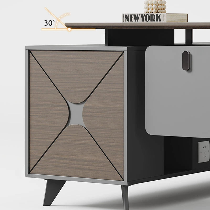 Boss Monitor Office Desks Conference Designer Executive Storage Luxury Modern Work Desk Workstation Escritorio Office Furniture