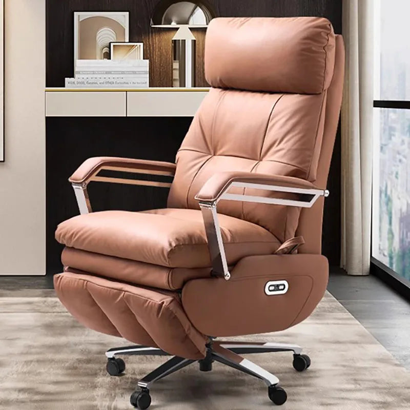 Vanity Work Study Office Chair Comfortable Leather Mobile Office Chair Playseat Recliner ArmSilla De Oficina Office Furniture