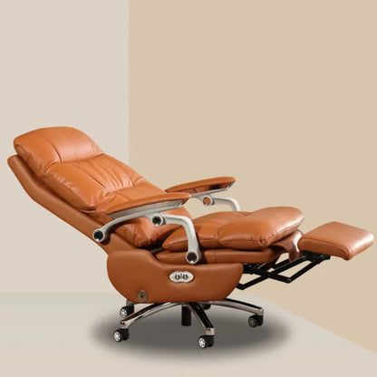 Massage Rotating Office Chair Armpad Leather Design Mobile Chair Ergonomic Modern Luxury Sillas De Oficina Office Furniture