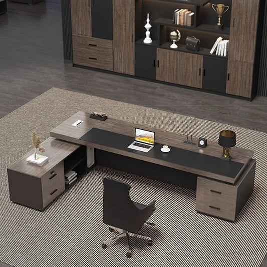 Simple Modern Desk Tables Ideas Design Drawers Computer Wooden Studio Executive Office Desk Long Mesa Escrivaninha Furniture