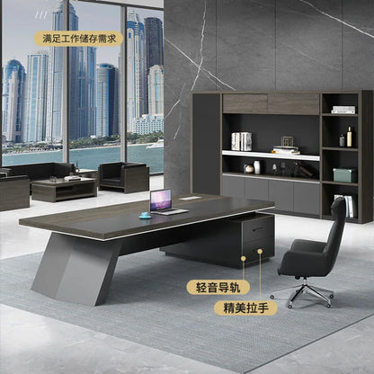 Modern Executive Office Desks Console Shelf Meeting Corner Conference Study Organizer Drawers Escritorios De Oficina Furniture